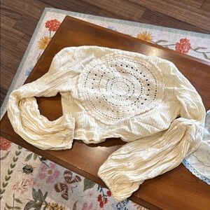 Raga crocheted wrap top